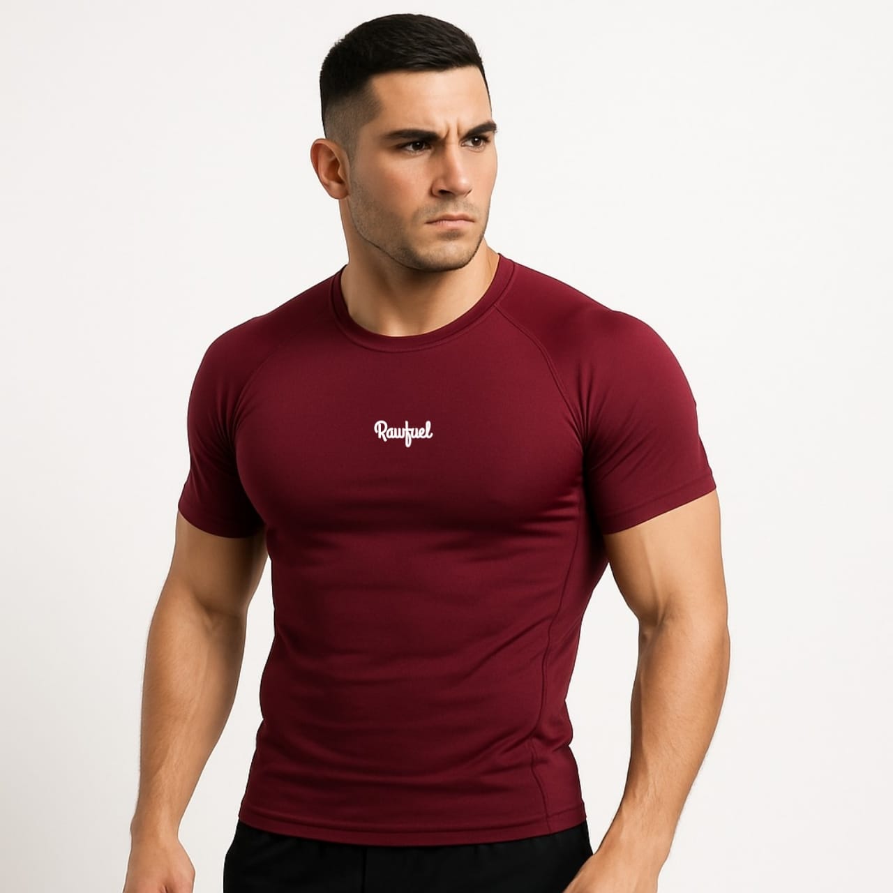 Rawfuel Half Sleeves Compression t-shirt