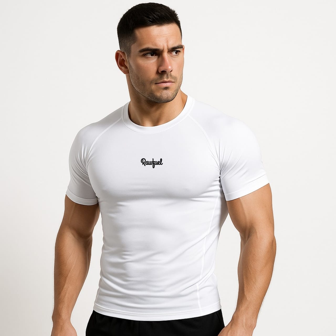 Rawfuel Half Sleeves Compression t-shirt